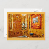 Amber Room, Catherine Palace, Russland Postkarte (Vorne/Hinten)