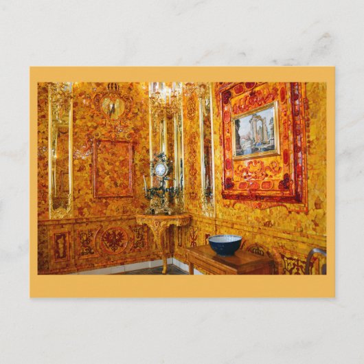 Amber Room, Catherine Palace, Russland Postkarte (Vorderseite)