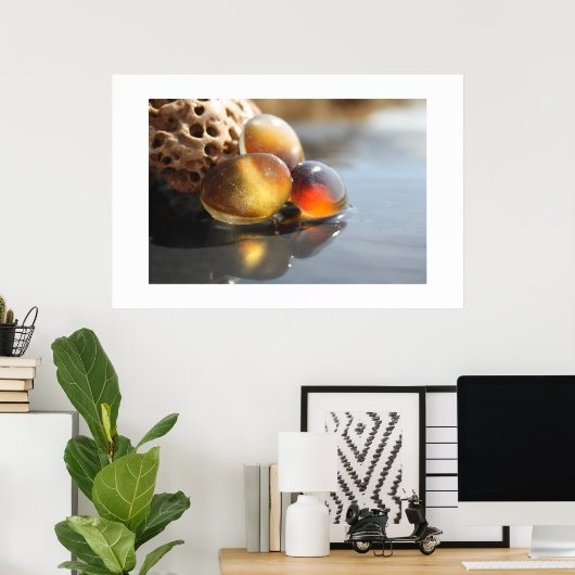Amber Sea Glas Poster (Heimbüro)