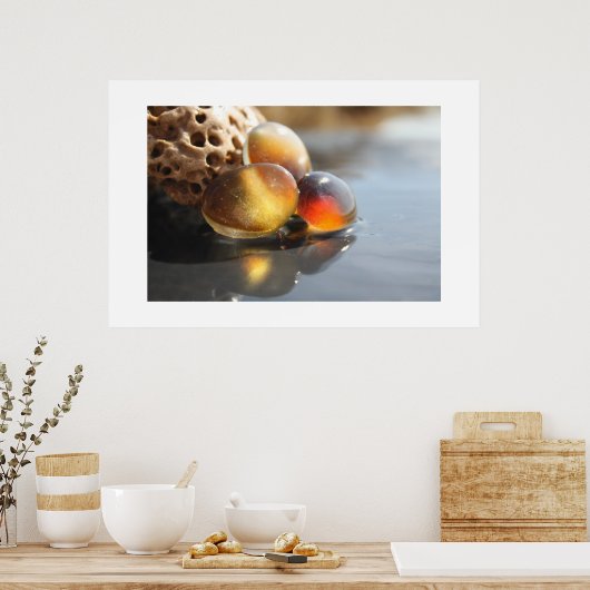 Amber Sea Glas Poster (Küche)
