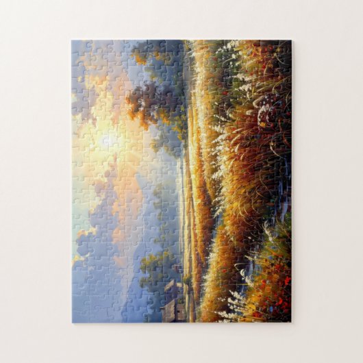 Amber Silence Over the Fields Puzzle (Vertikal)