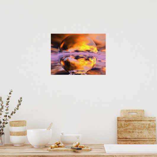 Amber Skies Poster (Küche)