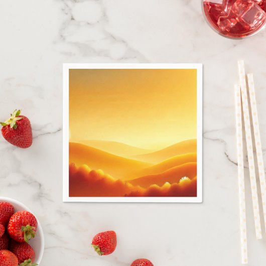 Amber Sunrise Fall Gradient Découpage Napkins Serviette (Beispiel)