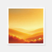 Amber Sunrise Fall Gradient Découpage Napkins Serviette (Vorderseite)