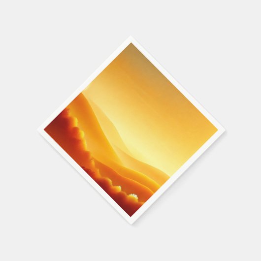 Amber Sunrise Fall Gradient Découpage Napkins Serviette (Ecke)