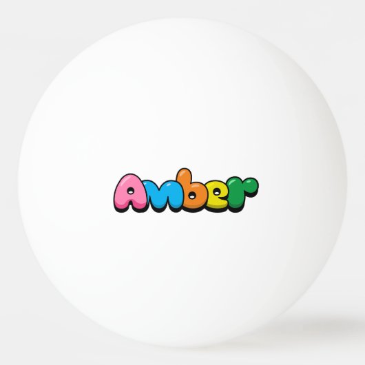 Amber Tischtennisball (Vorderseite)