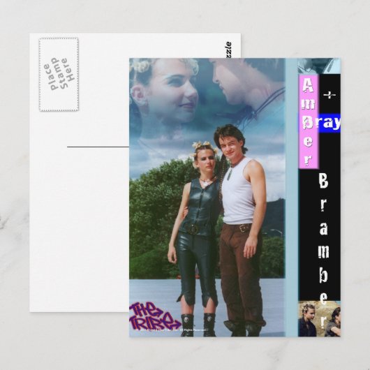Amber und Bray Bramber Postkarte (Vorne/Hinten)