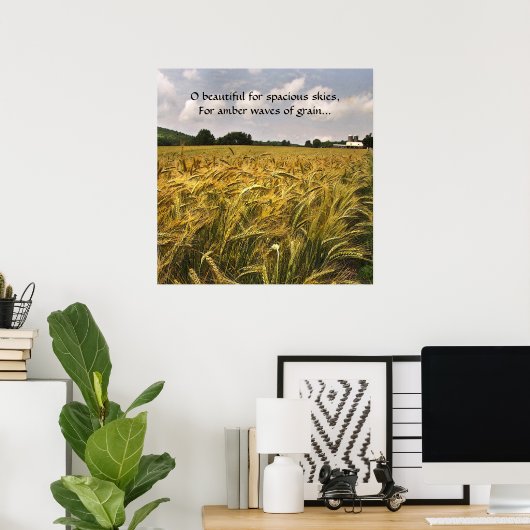 Amber Waves of Grain Poster (Heimbüro)
