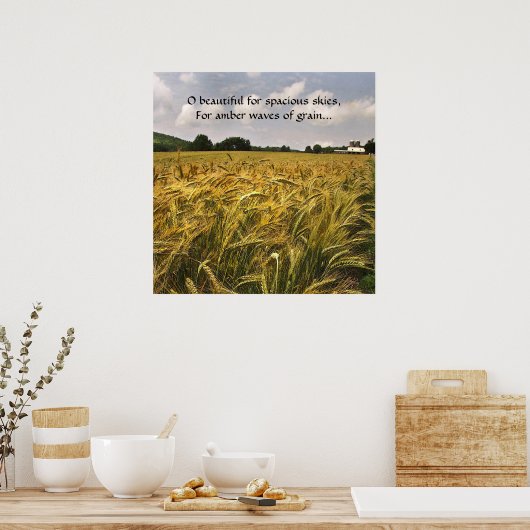 Amber Waves of Grain Poster (Küche)