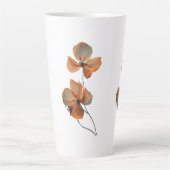 Amber Whisper Petals in the Dark Quiet Bloom Ember Milchtasse (Vorderseite)