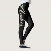 Amber white gold Handwriting Hose Leggings (Rechts)