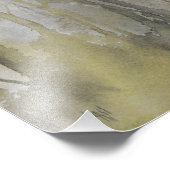 Amber Wilds Wasserfarbe Abstrakt drucken Fotodruck (Ecke)