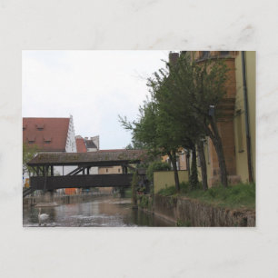 Amberg, Brücke über den Fluss Vils Postkarte