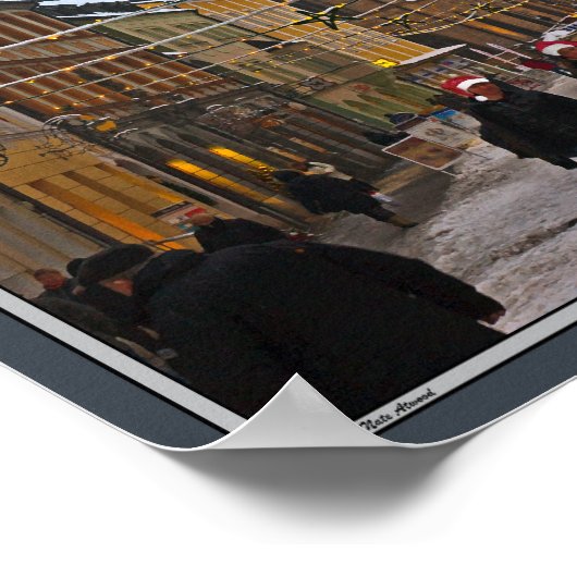 Amberg Christmas - Rathausstrasse Poster (Ecke)