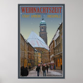 Amberg Christmas - Rathausstrasse Poster (Vorne)