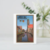 Amberg - Fluss Vils Postkarte (Stehend Vorderseite)