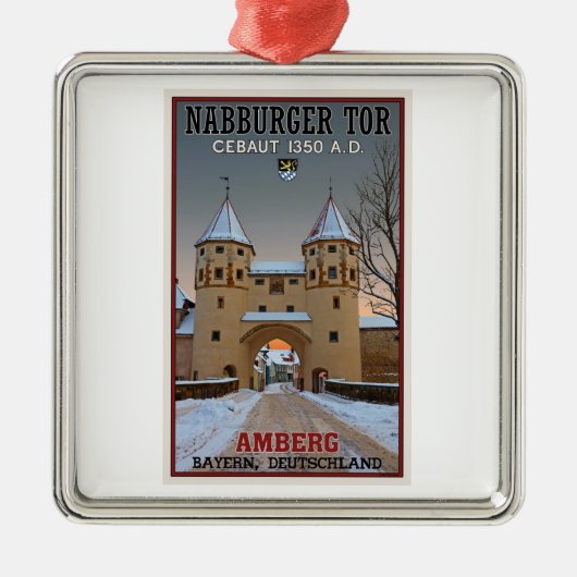 Amberg - Nabburger Felsen Silbernes Ornament (Vorne)