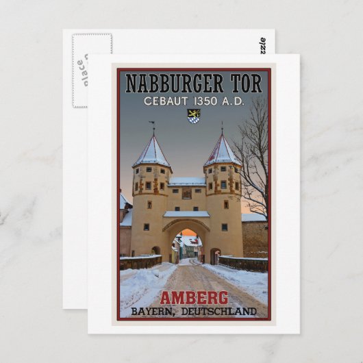 Amberg - Nabburger Tor Postkarte (Vorne/Hinten)