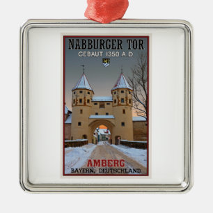Amberg - Nabburger Tor Silbernes Ornament