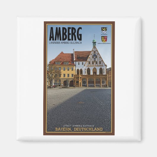 Amberg - Rathaus Magnet (Vorne)