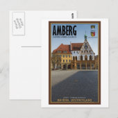 Amberg - Rathaus Postkarte (Vorne/Hinten)