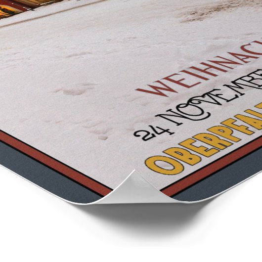 Amberg Weihnachten Kirche Poster (Ecke)