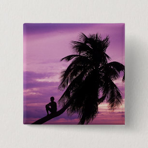 Ambergris Caye, Belize, Mittelamerika. Button