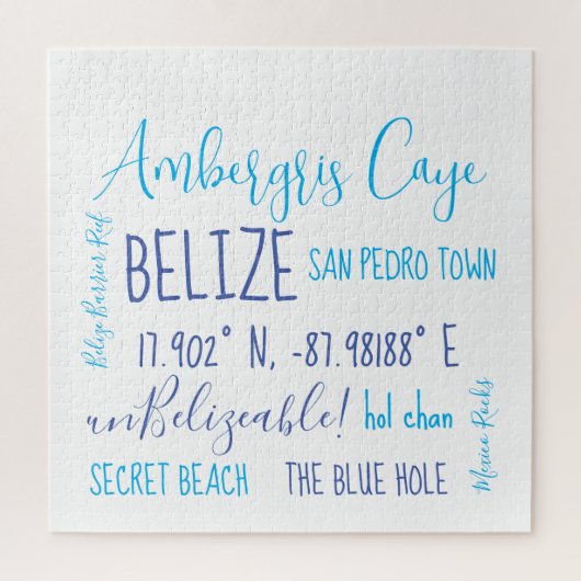 Ambergris Caye Belize Puzzle (Vertikal)