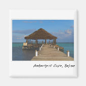 Ambergris Caye Belize Reiseziel Magnet (Vorne)