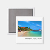 Ambergris Caye Belize Reiseziel Magnet (Vorderseite/Rückseite)