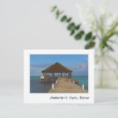 Ambergris Caye Belize Reiseziel Postkarte (Stehend Vorderseite)