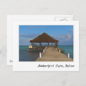 Ambergris Caye Belize Reiseziel Postkarte (Vorne/Hinten)