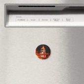 Amberlicious Fire Penguin Sunglasses Funny Magnet (In Situ (Geschirrspüler))