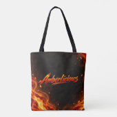 Amberlicious Fire Penguin Sunglasses Funny Tasche (Rückseite)
