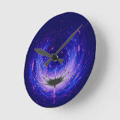 Amberlight Cold Blue Polar Flare = Runde Wanduhr (Winkel)