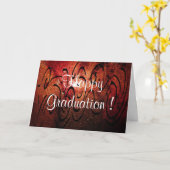 Amber's Abstrakte Abschluss Card ! Karte (Gelbe Blume)