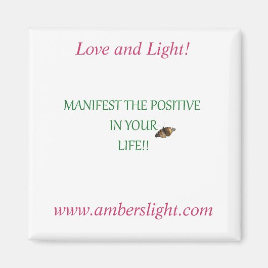 Ambers Liebe und Light Frig Magnet! Magnet (Vorne)