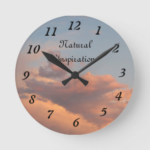 Ambers Natural Inspiration Clock ! Runde Wanduhr