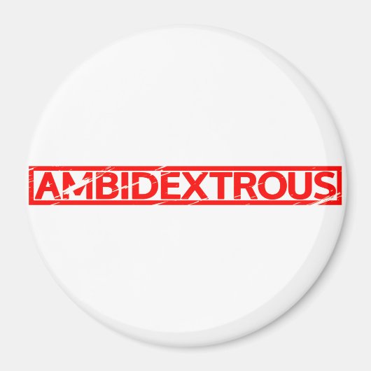 Ambidexterierte Briefmarke Magnet (Vorne)