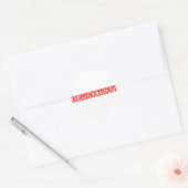 Ambidexterierte Briefmarke Runder Aufkleber (Umschlag)