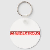 Ambidexterierte Briefmarke Schlüsselanhänger (Rückseite)