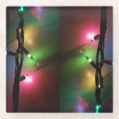 Ambiente Tinkellichter Glasuntersetzer (Vorderseite)