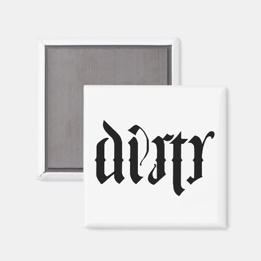 Ambigram Geschirrspüler Magnet (Vorderseite/Rückseite)