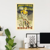 Ambigu Comique Gigolette Vintag French Ad Poster (Heimbüro)