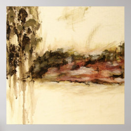 Ambiguelle, Abstrakte Landschaftskunst Tropfen Mal Poster