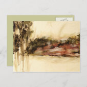 Ambiguelle, Abstrakte Landschaftskunst Tropfen Mal Postkarte (Vorne/Hinten)