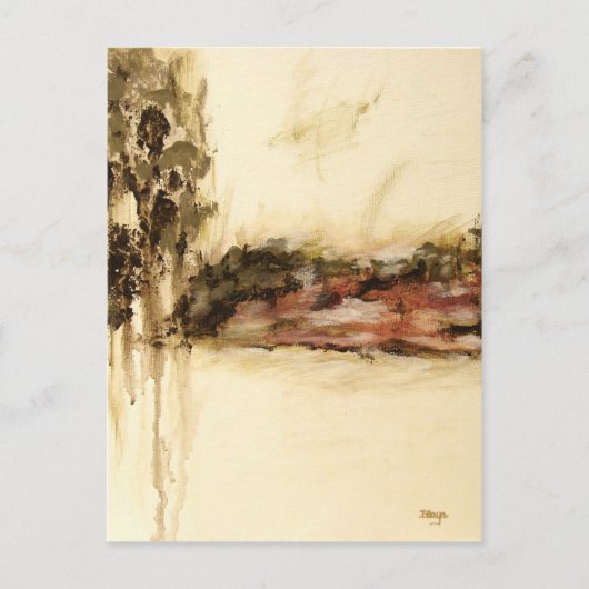 Ambiguelle, Abstrakte Landschaftskunst Tropfen Mal Postkarte (Vorderseite)