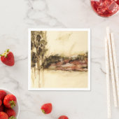 Ambiguelle, Abstrakte Landschaftskunst Tropfen Mal Serviette (Beispiel)