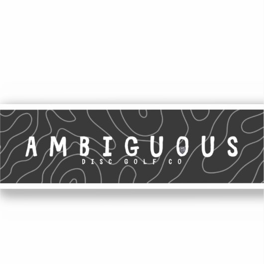 Ambigues Disk Golf Sticker (Vorderseite)