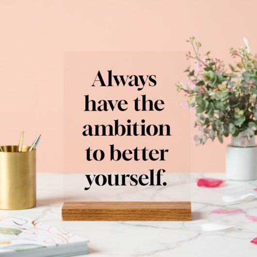 Ambition Akrylus-Zeichen Acrylschild (Hochzeit)